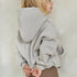Dove Grey Exposed Seam Hoodie